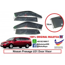 Nissan Presage U31 (2nd Gen) 2003-2009 AG Door Visor Air Press Wind Deflector (Extra Big 16cm Width)